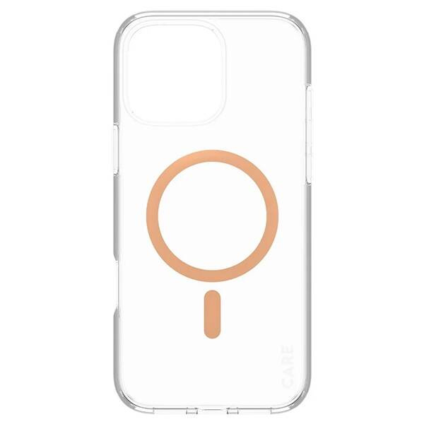 Etui CARE by PanzerGlass Flagship Case iPhone 16 Pro Max 6,9" brzoskwiniowy/peachy MagSafe 1376