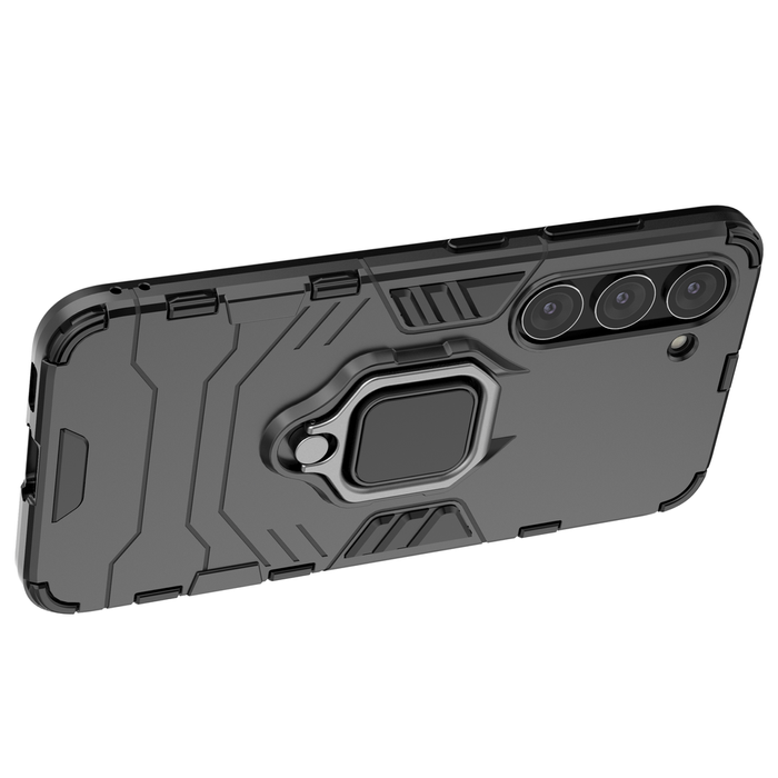 Etui Ring Armor Etui Do Samsung Galaxy S23 Pancerny Pokrowiec Uchwyt Magnetyczny Ring Czarne Case