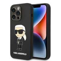 Etui KARL LAGERFELD Apple iPhone 14 Pro Max Silicone NFT Ikonik Magsafe Czarny Hardcase