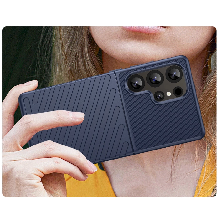 Thunder Case etui do Samsung Galaxy S25 Ultra silikonowy pancerny pokrowiec - niebieskie