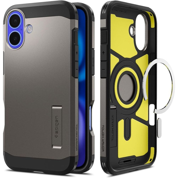 Etui iPhone 16 Spigen Tough Armor Mag Magsafe Gunmetal