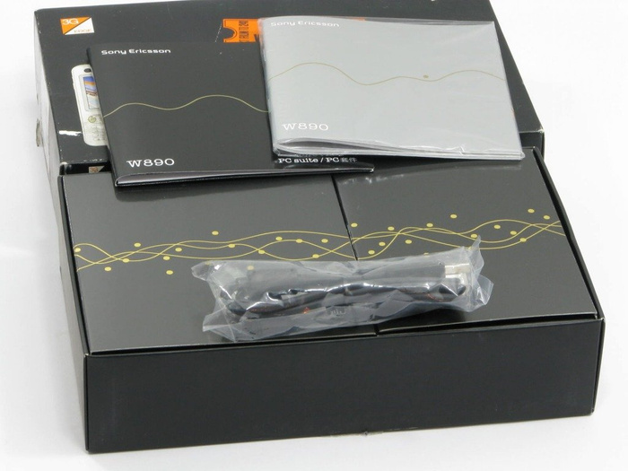 Pudełko SONY ERICSSON W890i Pudełko SE CD Kabel Sterowniki Instrukcja