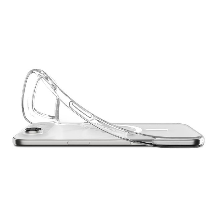 ETUI SPIGEN IPHONE 17 AIR LIQUID CRYSTAL MAG MAGSAFE CLEAR/WHITE