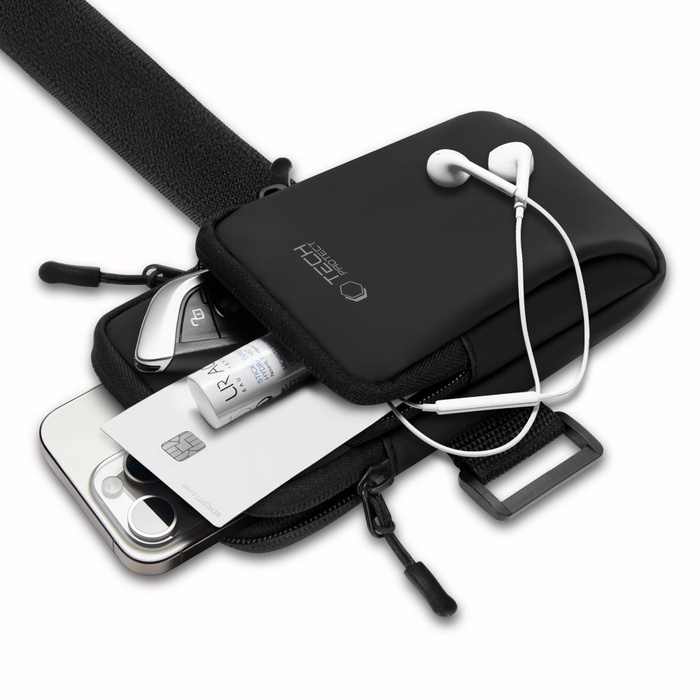 TECH-PROTECT M7 UNIVERSAL SPORT ARMBAND BLACK/BLACK