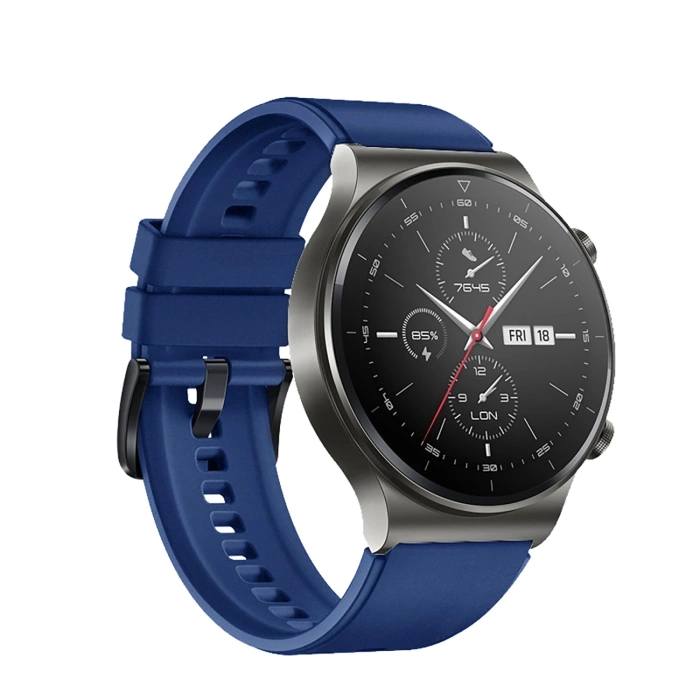 Pasek silikonowy do Huawei Watch GT 2/3/4/2 Pro/3 Pro/4 Pro/GT 2e 46mm - granatowy