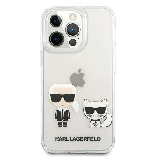 Etui KARL LAGERFELD Apple iPhone 13 Pro Max Transparent Karl & Choupette Bezbarwny Hardcase