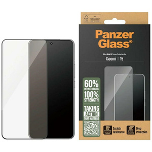 Szkło hartowane PanzerGlass Ultra-Wide   Fit w. Black Frame do  Xiaomi 15