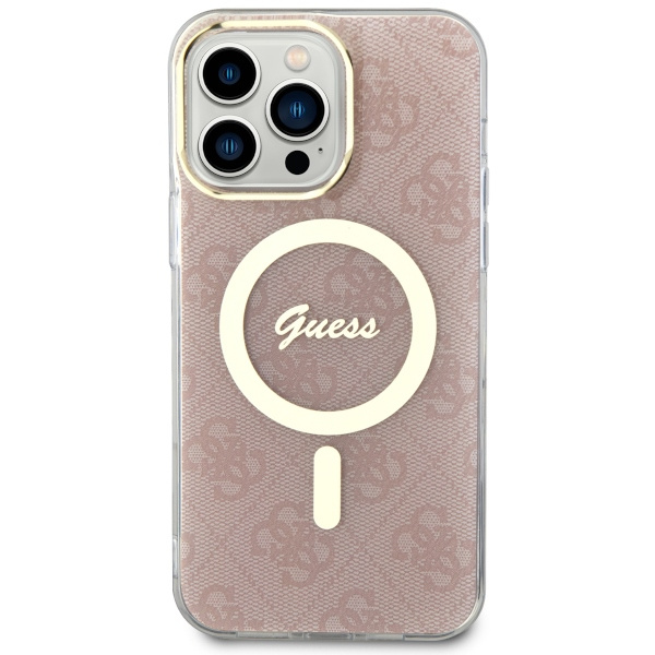 Etui Guess GUHMP13XH4STP iPhone 13 Pro Max 6.7" różowy/pink hardcase 4G MagSafe Case