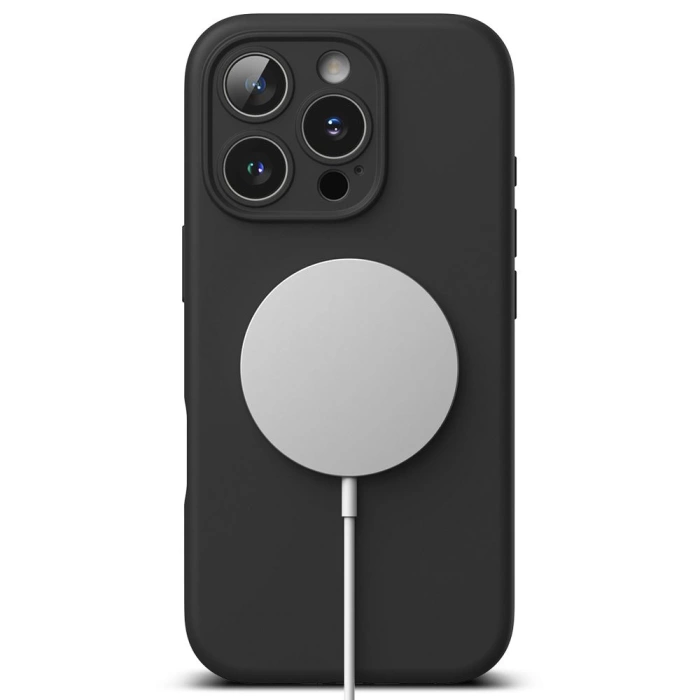 Etui RINGKE SILICONE MAGNETIC MAGSAFE IPHONE 16 PRO MAX BLACK