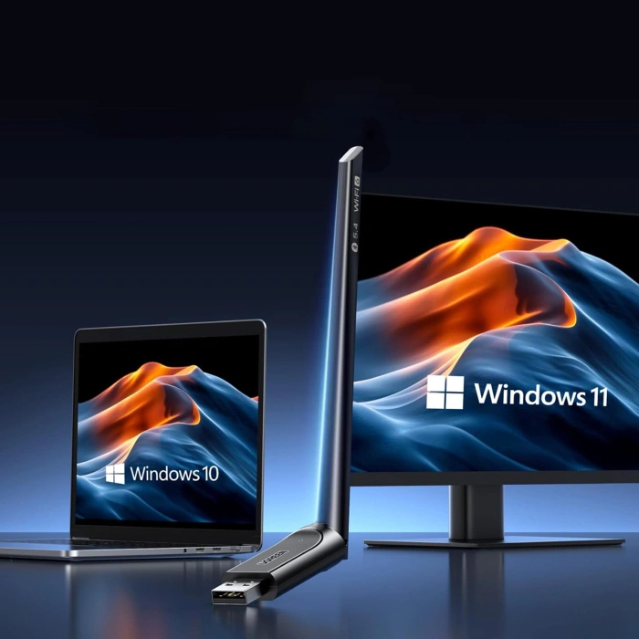 Adapter Ugreen CM878 bezprzewodowy WiFi 6 z Bluetooth 5.4 - czarny