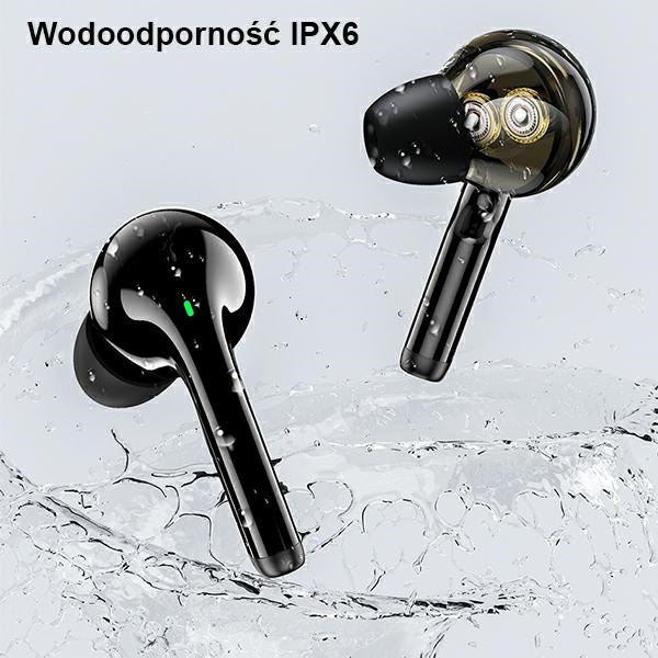 Słuchawki AWEI Bluetooth 5.1 T12P TWS Stacja Dokująca Czarny