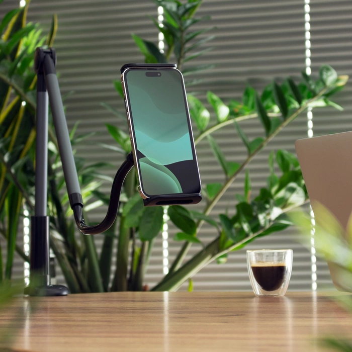 ANJ-85+25 Clip Wozinsky Desk Tablet holder with extendable arm black