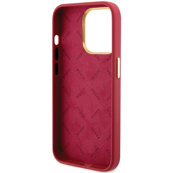 Etui Guess GUHCP15XSMBSLM iPhone 15 Pro Max 6.7" magenta hardcase Silicone Script Metal Logo & Frame Case
