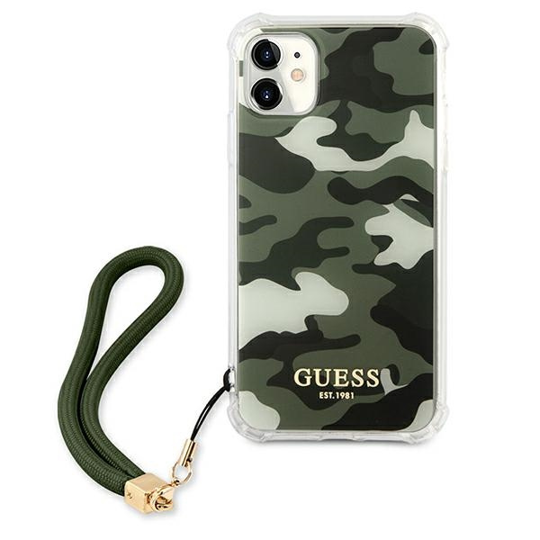 Etui GUESS Apple iPhone 11 Camo Collection Khaki Hardcase CASE