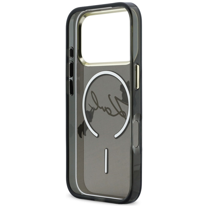 Etui Karl Lagerfeld IML Choupettes Karl  Script Logo MagSafe do iPhone 17 Pro czarny