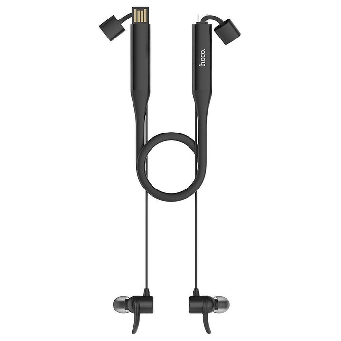 Słuchawki Bluetooth Hoco Selected Sportowe Glamour S18 Czarne 