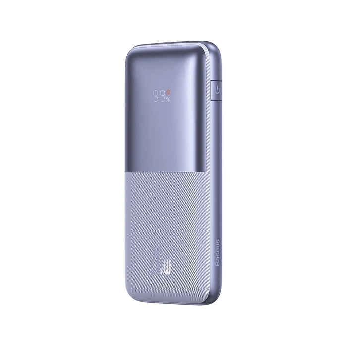 Powerbank Baseus Bipow Pro 10000mAh 20W fioletowy z kablem USB Typu A - USB Typu C 3A 0.3m (PPBD040205)