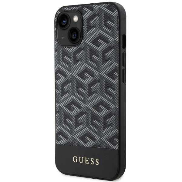 Etui Guess GUHMP14SHGCFSEK iPhone 14 6.1" czarny/black hardcase GCube Stripes MagSafe Case