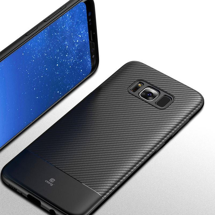 Etui Crong Prestige Carbon Cover Samsung Galaxy S8 czarny