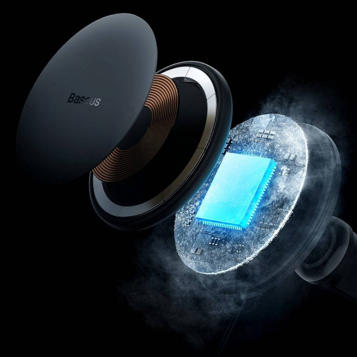 Ładowarka indukcyjna do samochodu MagSafe 15W USB 25W Baseus CW01 - czarna