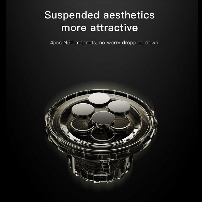 Uchwyt na telefon do samochodu magnetyczny Forcell F-Grip IronSecure do szyby / deski czarny