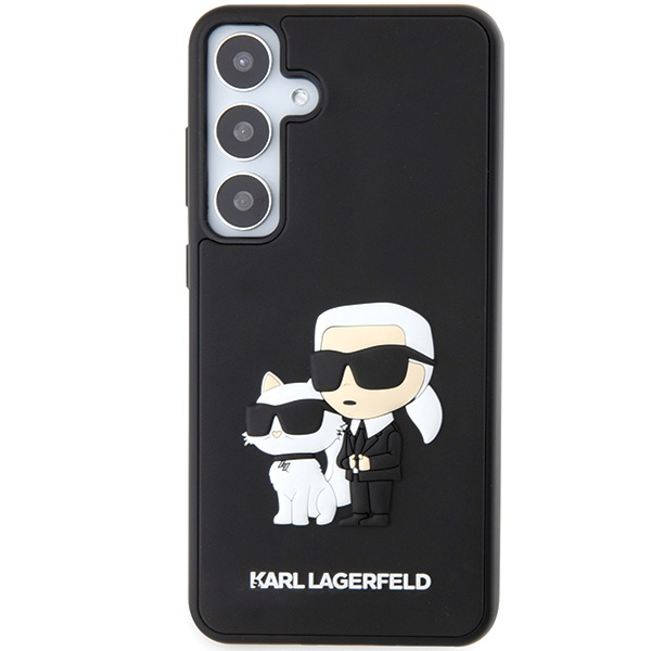 Etui Karl Lagerfeld KLHCS24M3DRKCNK Samsung Galaxy S24 Plus S926 czarny/black hardcase 3D Rubber Karl&Choupette Case