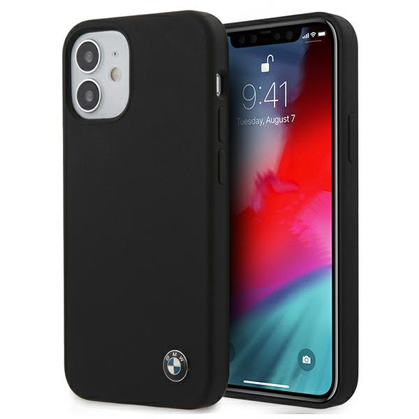 Etui BMW Apple iPhone 12 mini Silicone Signature Czarny Case