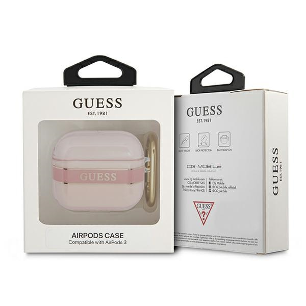 Etui GUESS Apple AirPods 3 Cover Strap Collection Różowy Case
