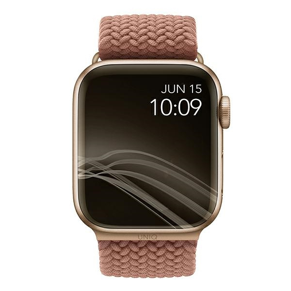 UNIQ pasek Aspen Apple Watch 44/42/45mm Braided różowy/grapefruit pink