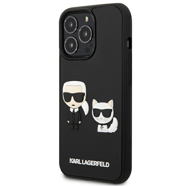 Etui KARL LAGERFELD Apple iPhone 13 Pro Karl&Choupette Ikonik 3D Czarny Hardcase
