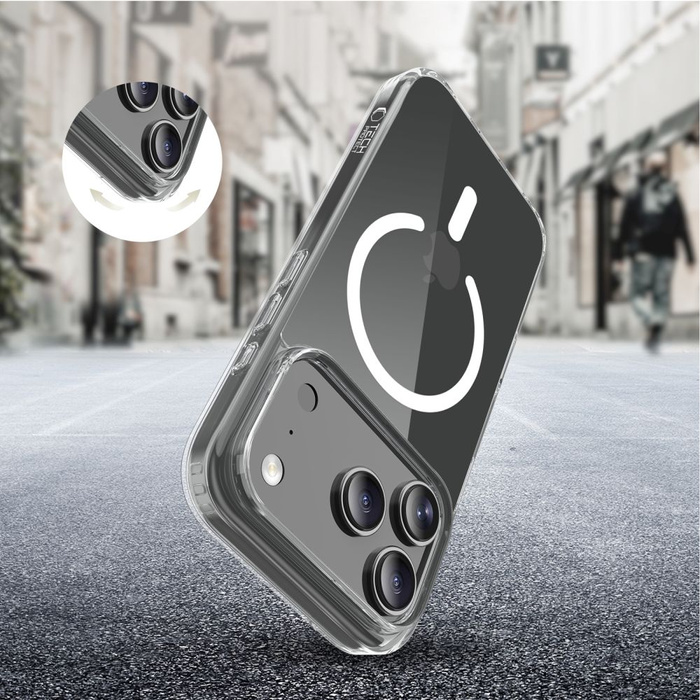 TECH-PROTECT FLEXAIR HYBRID MAGSAFE IPHONE 17 PRO CLEAR