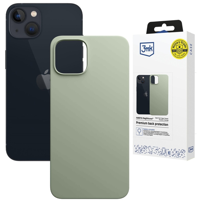 Etui 3MK Hardy MagSilicone do Apple      iPhone 15 Plus zielony