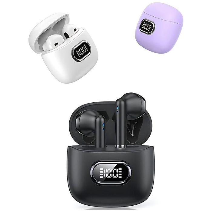 USAMS Słuchawki Bluetooth 5.3 TWS IA II series bezprzewodowe purpurowy/purple BHUIAII03 (USAMS-IAII15)