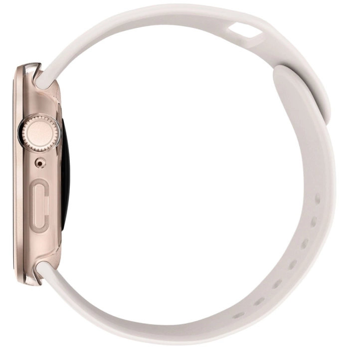 Etui Szkło Hartowane UNIQ Voute do Apple Watch Series 10 46mm różowo-złoty