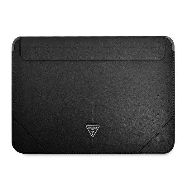 Etui GUESS Laptop 13 14 Sleeve Saffiano Triangle Logo Czarny Case