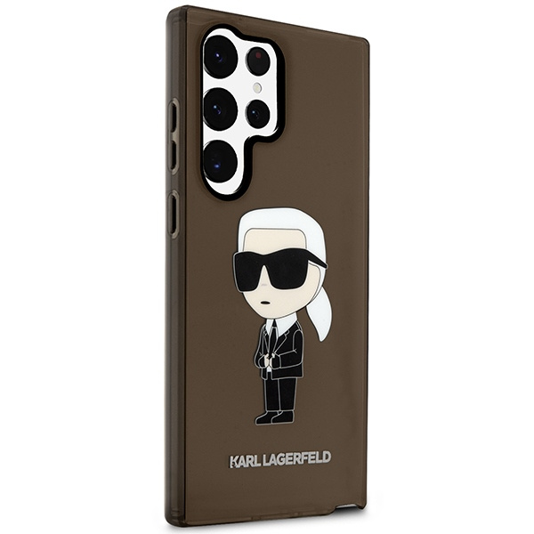 Etui Karl Lagerfeld Klhcs23lhniktck S23 Ultra S918 Czarny/black Hardcase Ikonik Karl Lagerfeld Case