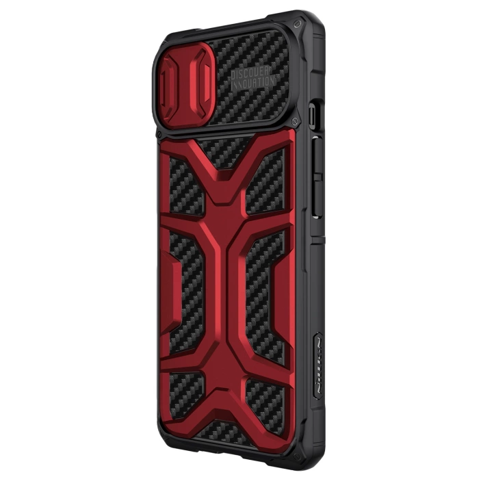 Nillkin Adventruer Case etui do iPhone 13 pancerny pokrowiec z osłoną na aparat czerwony