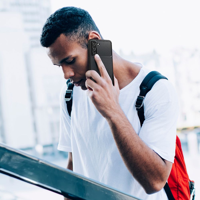 Spigen Rugged Armor S21 FE Matte Black Case