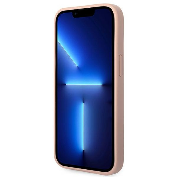 Etui GUESS Apple iPhone 14 Plus Saffiano Strap Różowy Case