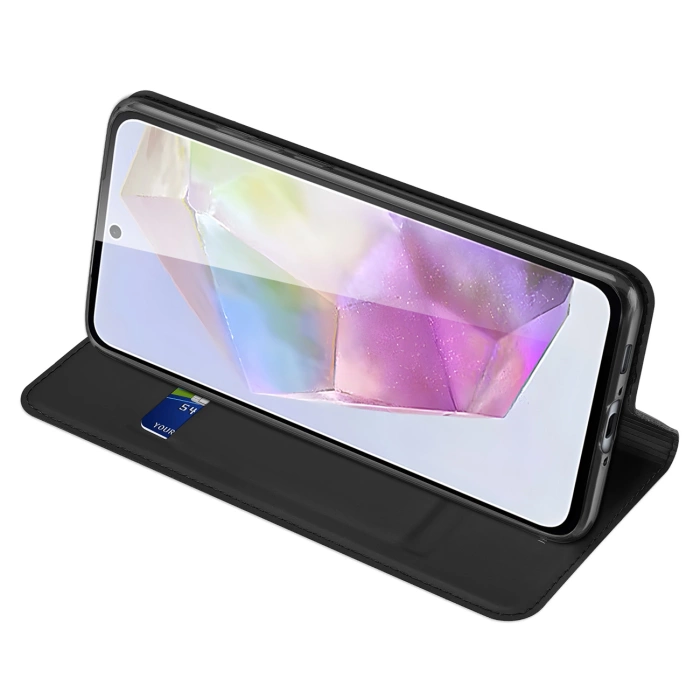 Etui Dux Ducis Skin Pro na Samsung Galaxy A36 5G / A56 5G z klapką i miejscem na kartę - czarne