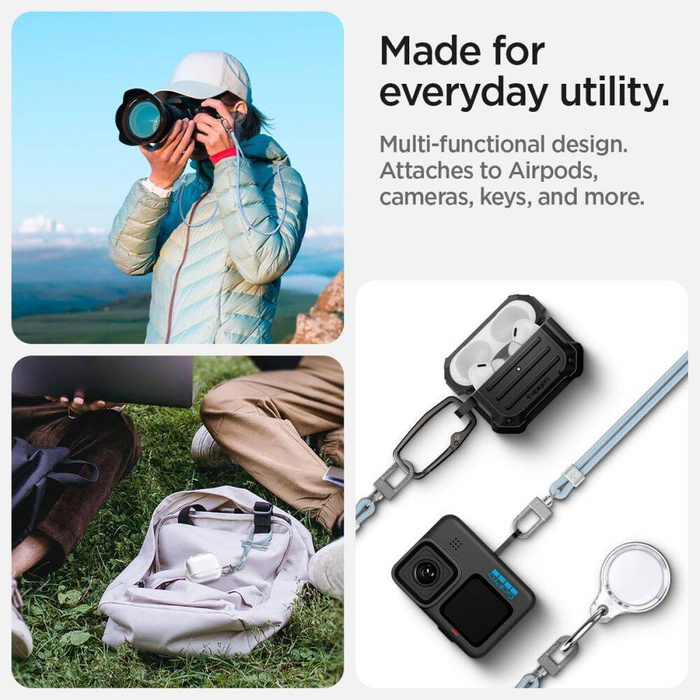 SMYCZ SPIGEN UNIVERSAL STRAP SET CROSSBODY & WRIST MUTE BLUE