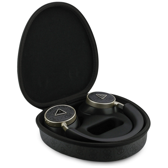 Słuchawki nauszne Guess 4G Triangle Logo Bluetooth ENC czarny