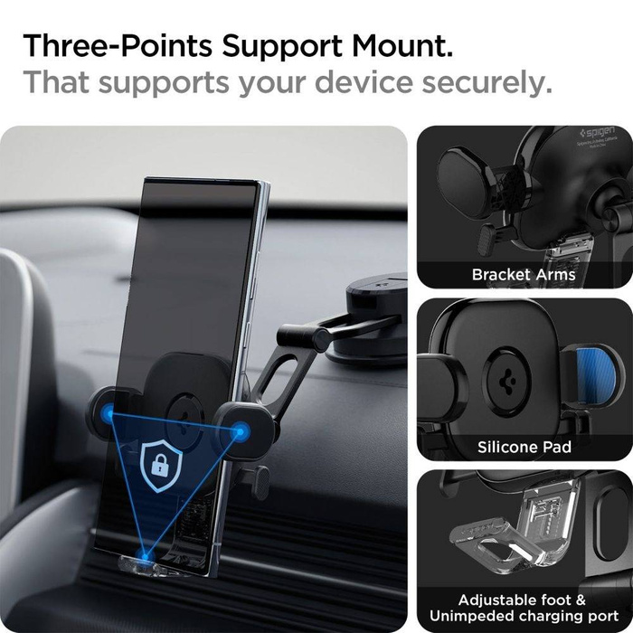 Uchwyt Spigen Uts35 Onetap Universal Dashboard Car Mount Black