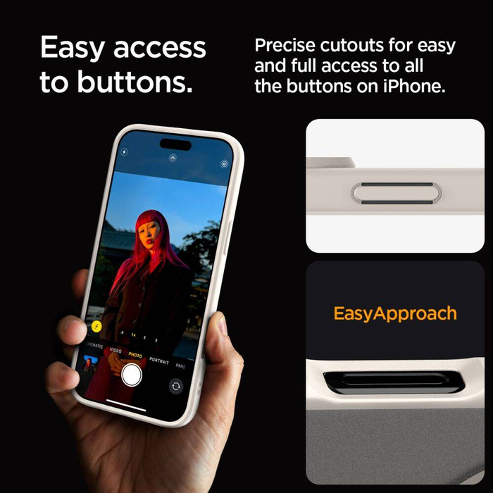 ETUI SPIGEN ULTRA HYBRID MAG MAGSAFE IPHONE 16 PRO FROST NATURAL TITANIUM