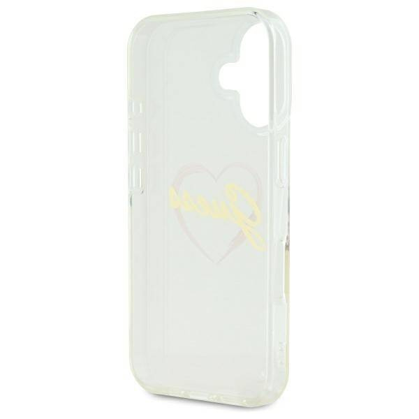 Etui Guess iPhone 16 plus 6.7" przeźroczysty/transparent hardcase IML Heart