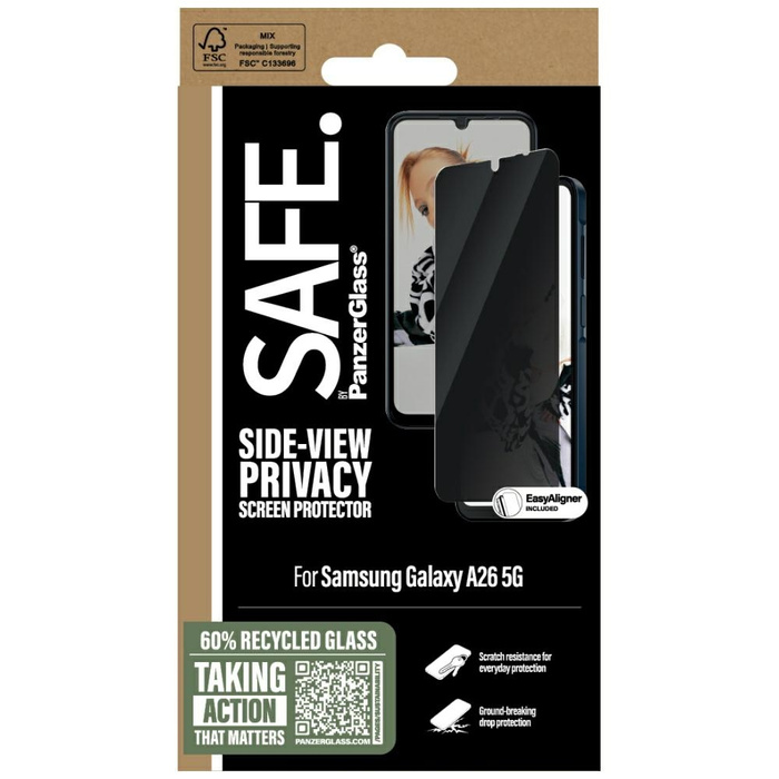 Szkło prywatyzujące SAFE by PanzerGlass   Ultra-Wide Fit do Samsung Galaxy A26 5G