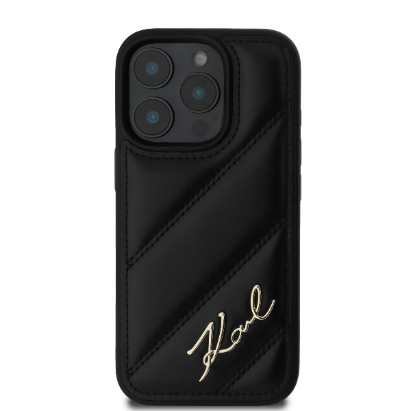 Etui Karl Lagerfeld iPhone 16 Pro Max 6.9" czarny/black hardcase Quilted Signature