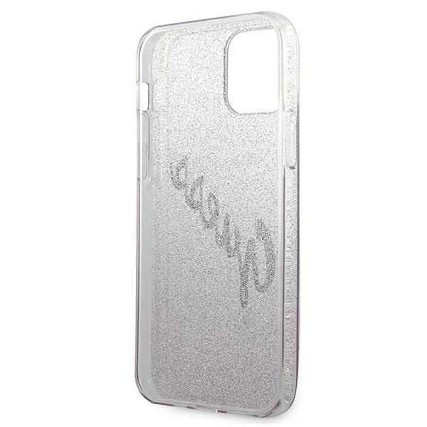 Etui GUESS Apple iPhone 12 Mini Glitter Gradient Script Różowy Hardcase