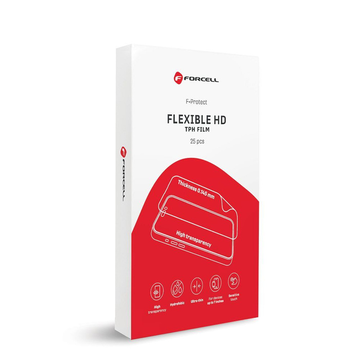 Folia do cięcia do plotera Forcell F-Protect Flexible HD 196 x 125 mm 25 sztuk transparentna 