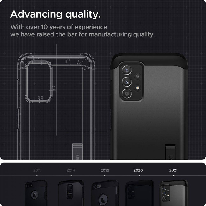 Etui SPIGEN Galaxy A52 LTE / 5G Tough Armor Black Case